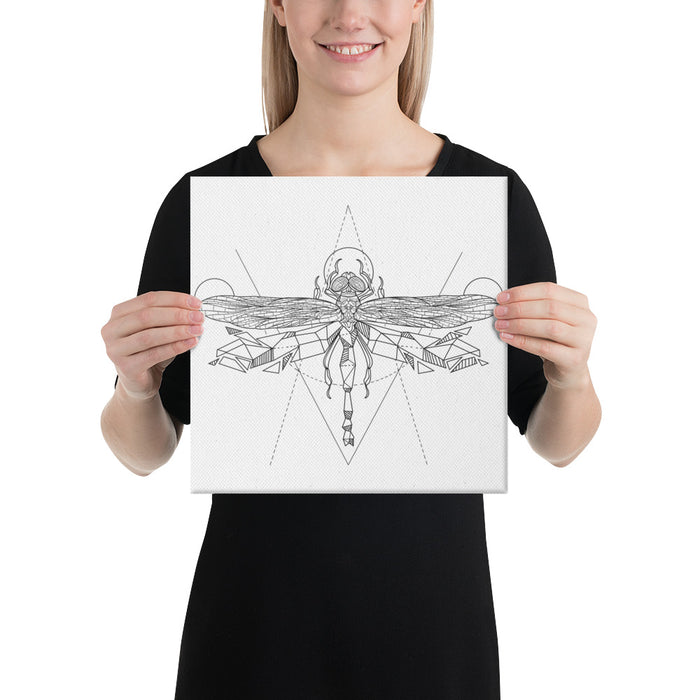 Dragonfly Bronze Star Canvas