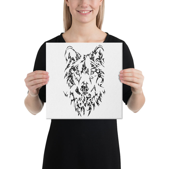 Wolf Bronze Canvas
