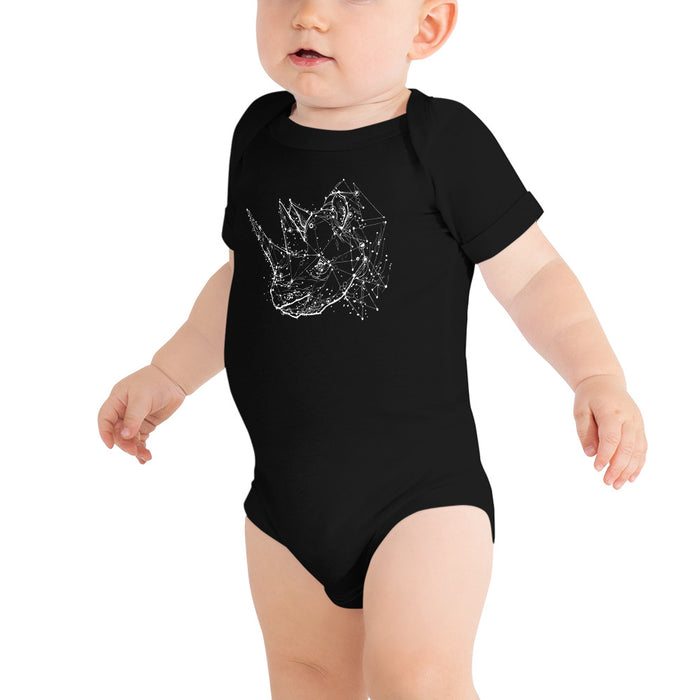 Unisex Rhino Silver Star Onesie - Baby