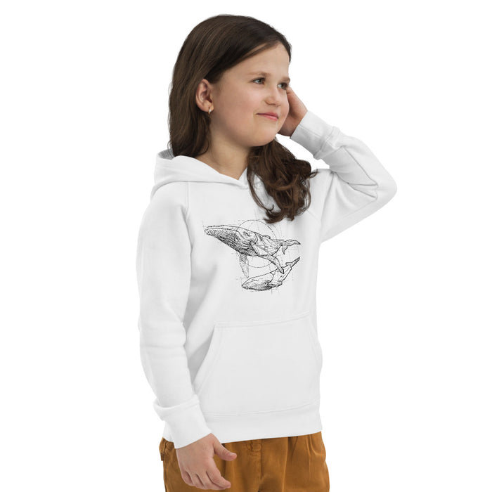 Unisex Whale Gold Star Hoodie - Youth/Toddler