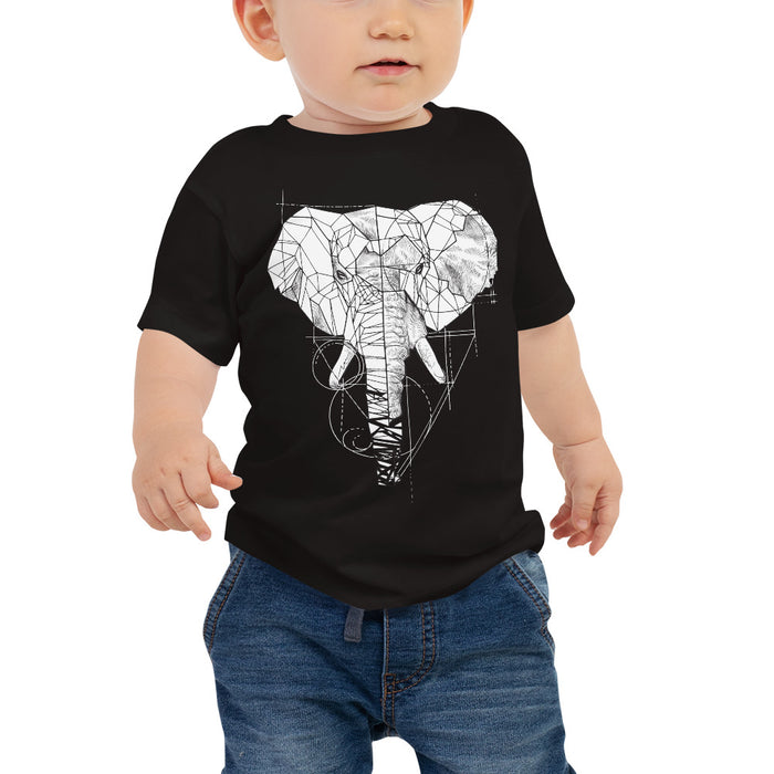 Unisex Elephant Silver Star T-Shirt - Baby
