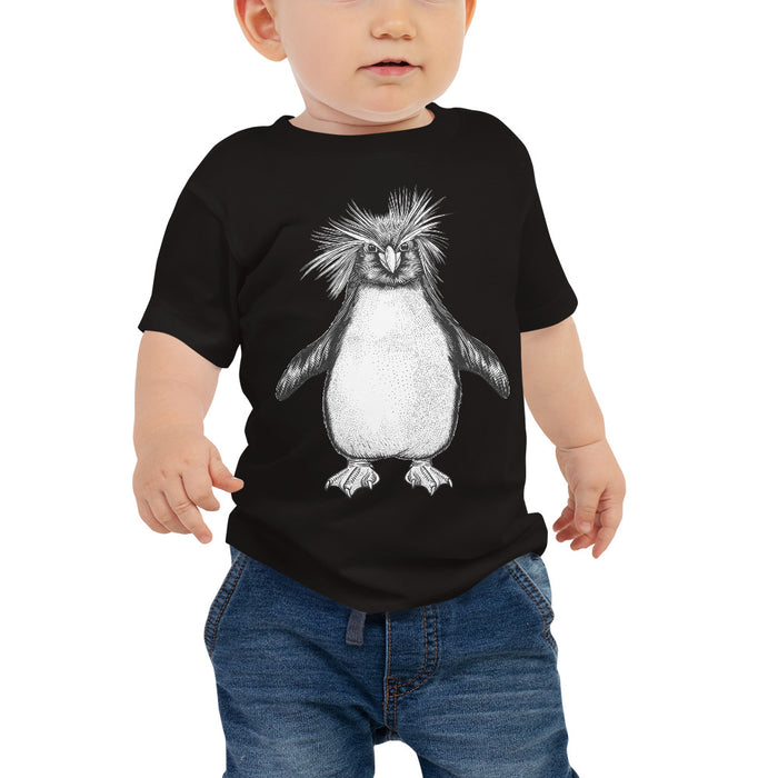 Unisex Penguin Silver Star T-Shirt - Baby