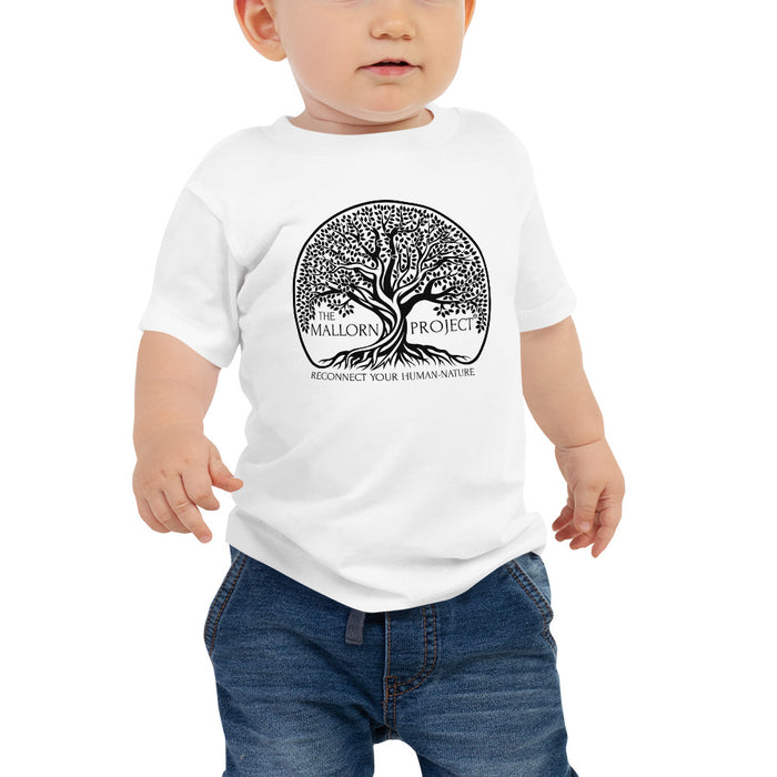 The Mallorn Project® Black/White Logo Unisex Silver Star T-Shirt - Baby
