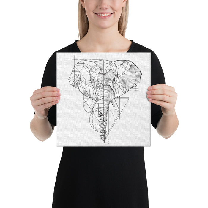 Elephant Bronze Star Canvas