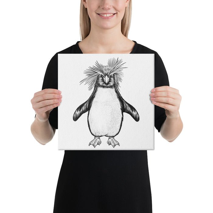 Penguin Bronze Star Canvas