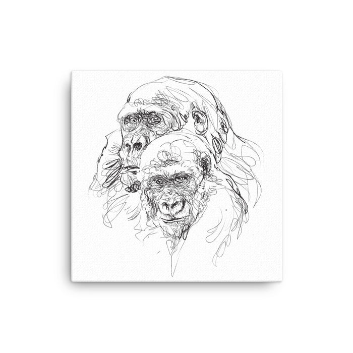 Gorilla Bronze Star Canvas
