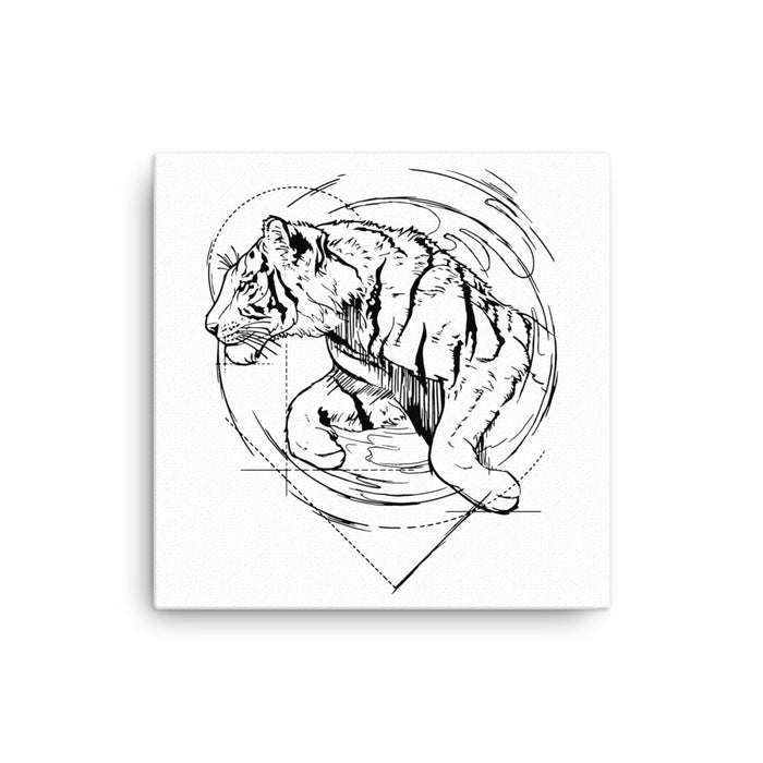 Tiger Bronze Star Canvas