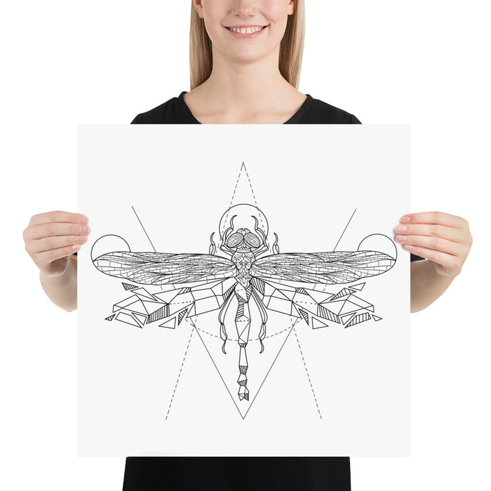 Dragonfly Bronze Star Poster