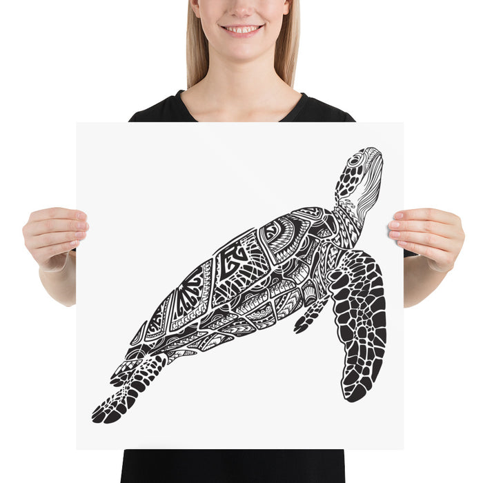 Turtle Bronze Star Poster