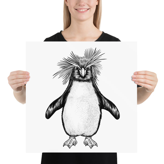 Penguin Bronze Star Poster