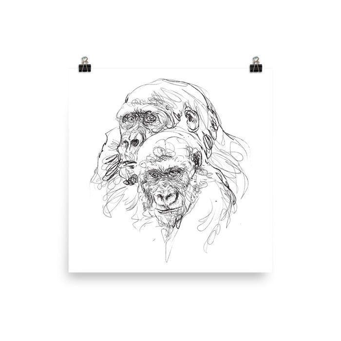 Gorilla Bronze Star Poster