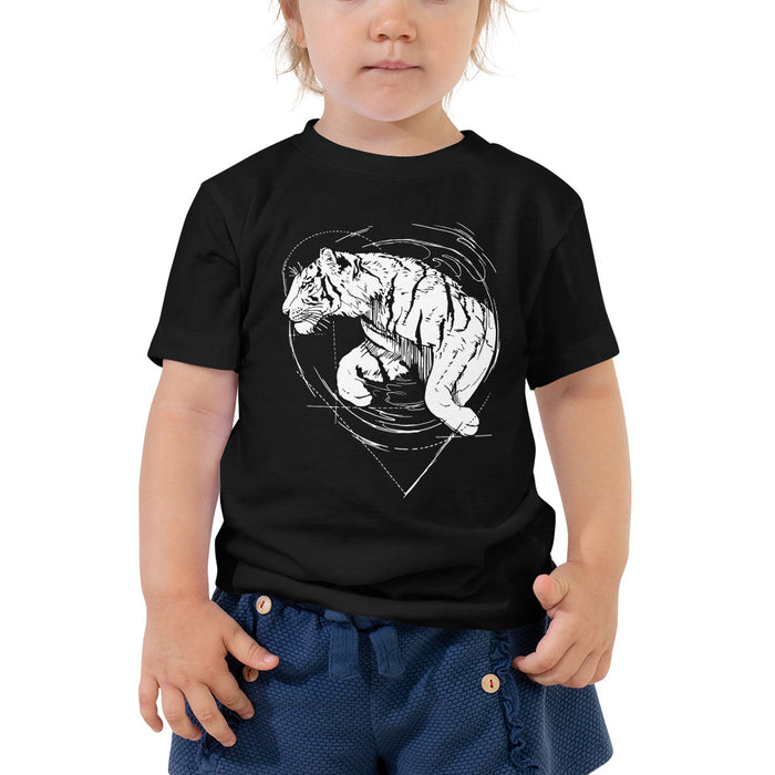 Unisex Tiger Silver Star T-Shirt - Toddler
