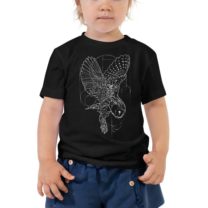 Unisex Owl Silver Star T-Shirt - Toddler