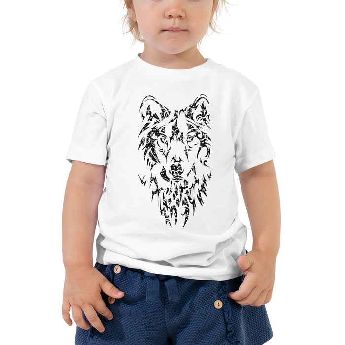 Unisex Wolf Silver Star T-Shirt - Toddler