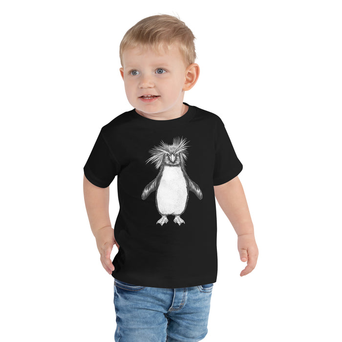 Unisex Penguin Silver Star T-Shirt - Toddler