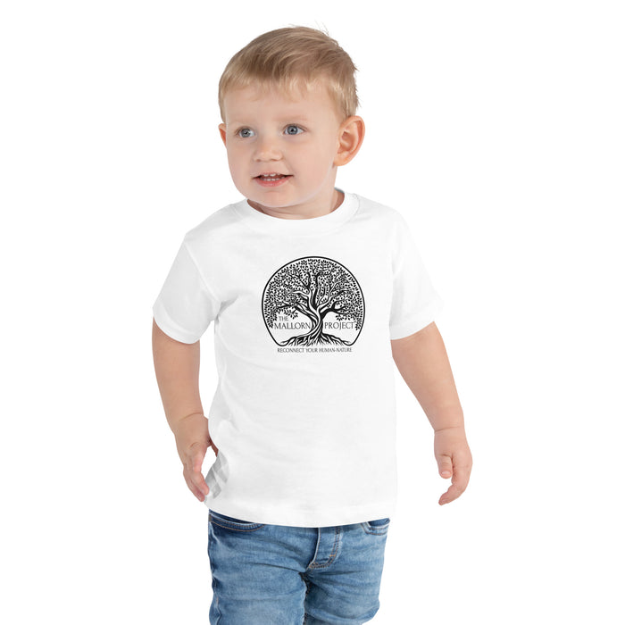 The Mallorn Project® Black/White Logo Unisex Silver Star T-Shirt - Toddler