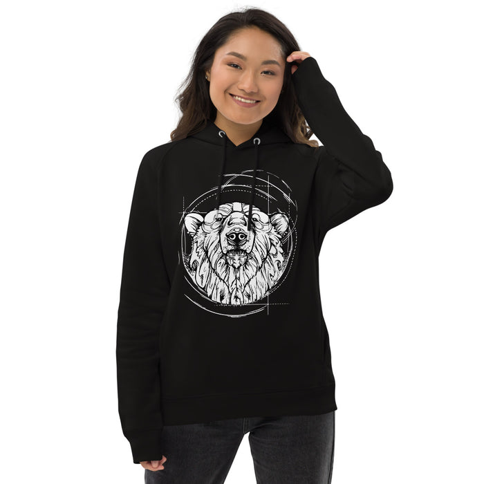 Unisex Polar Bear Gold Star Hoodie - Adult