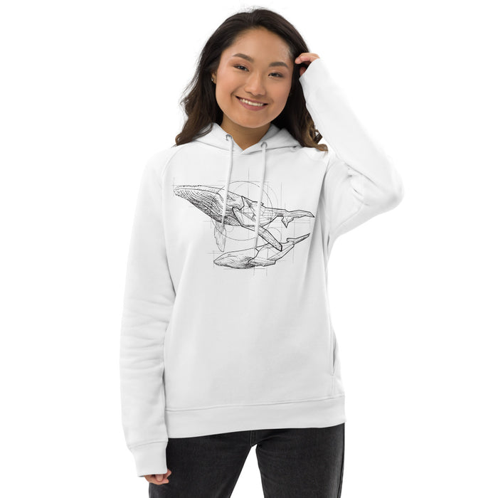 Unisex Whale Gold Star Hoodie - Adult