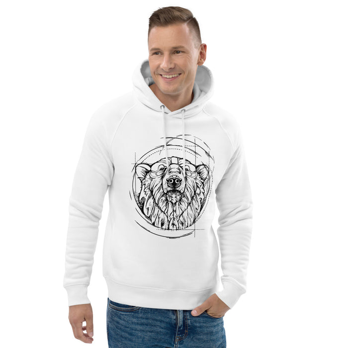 Unisex Polar Bear Gold Star Hoodie - Adult