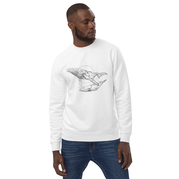 Unisex Whale Gold Star Sweatshirt - Adult