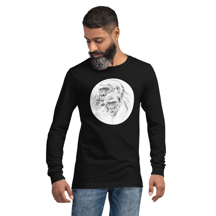 Unisex Gorilla Silver Star Long-Sleeve - Adult