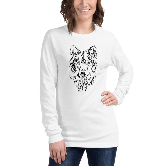 Unisex Wolf Silver Star Long-Sleeve - Adult
