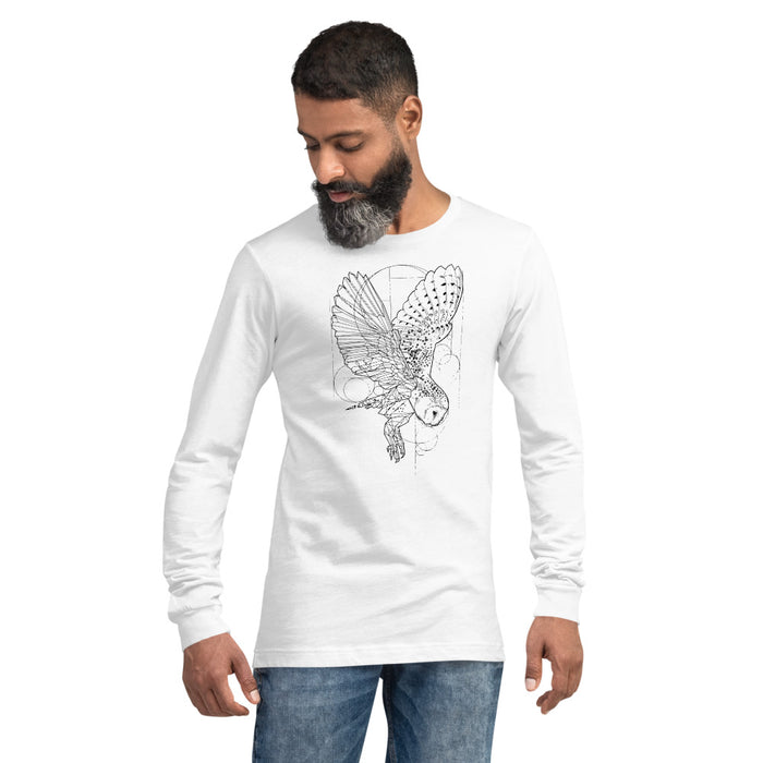 Unisex Owl Silver Star Long-Sleeve - Adult