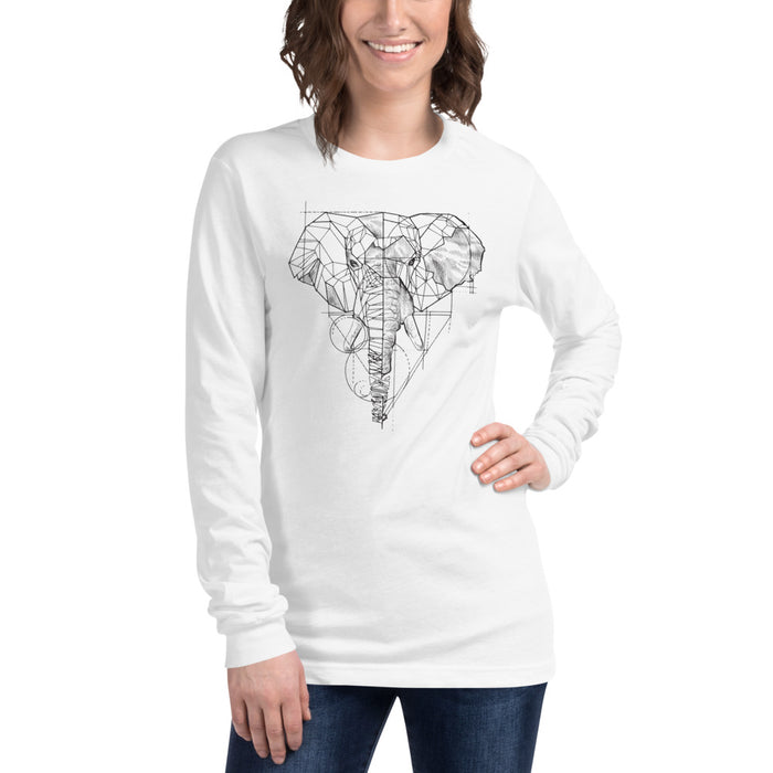 Unisex Elephant Silver Star Long-Sleeve - Adult