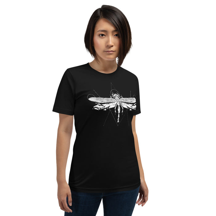 Unisex Dragonfly Silver Star T-Shirt - Adult
