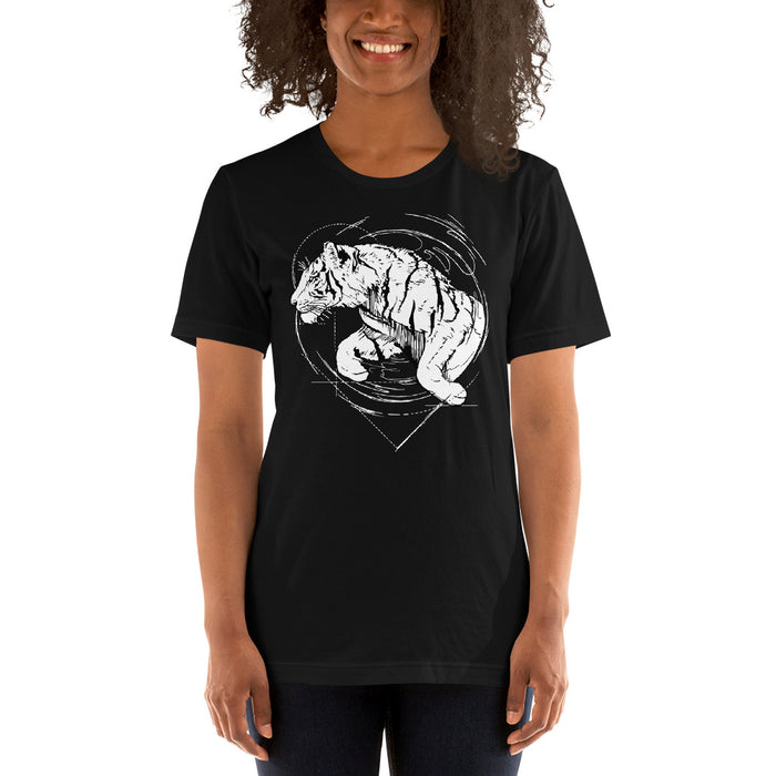 Unisex Tiger Silver Star T-Shirt - Adult