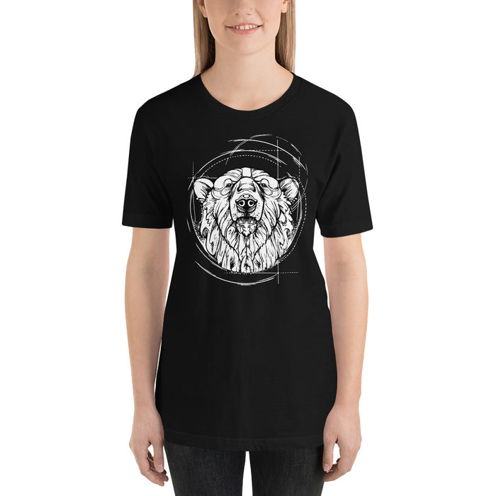 Unisex Polar Bear Silver Star T-Shirt - Adult