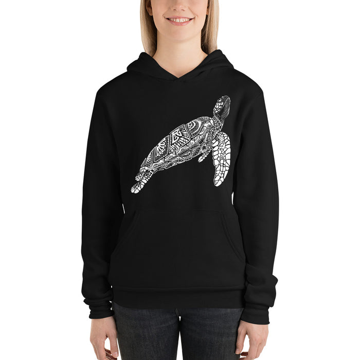 Unisex Turtle Silver Star Hoodie - Adult