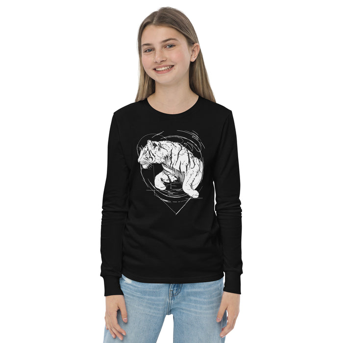 Unisex Tiger Silver Star Long-Sleeve - Youth