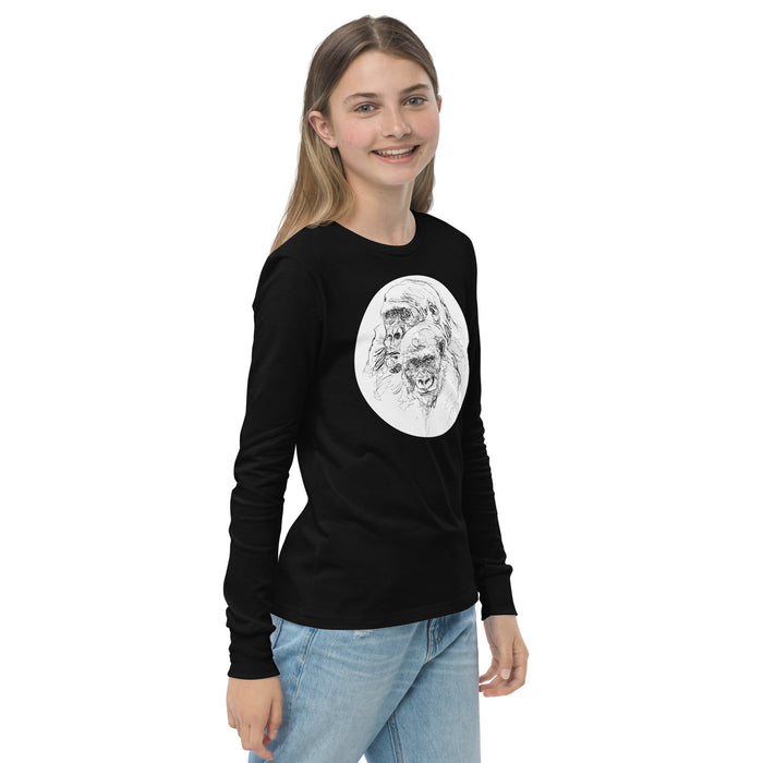 Unisex Gorilla Silver Star Long-Sleeve - Youth