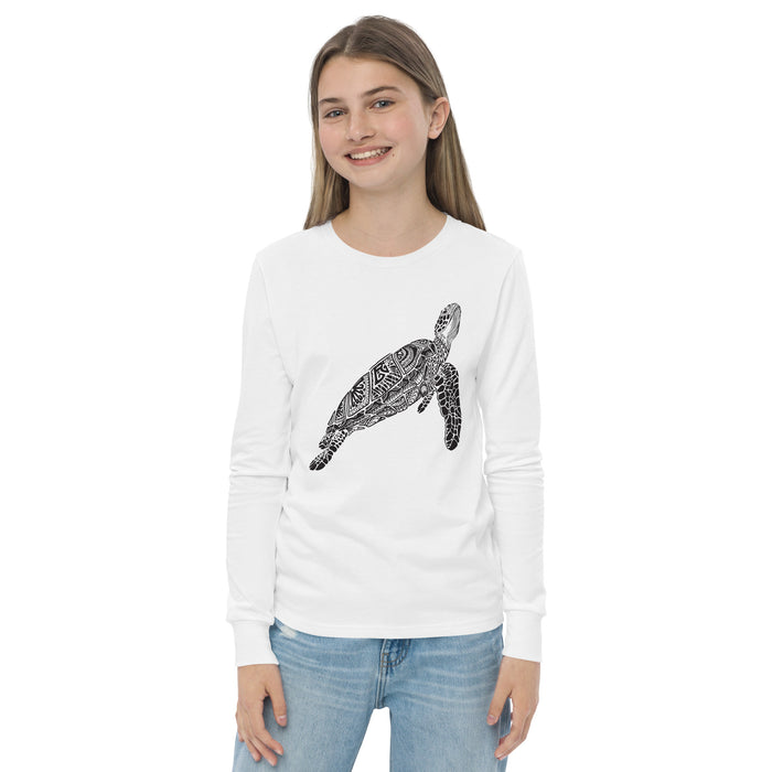 Unisex Turtle Silver Star Long-Sleeve - Youth