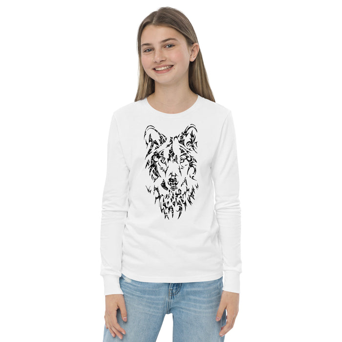Unisex Wolf Silver Star Long-Sleeve - Youth
