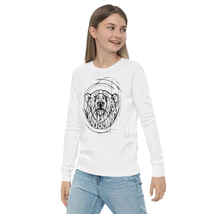 Unisex Polar Bear Silver Star Long-Sleeve - Youth