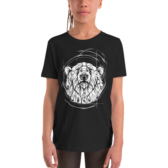 Unisex Polar Bear Silver Star T-Shirt - Youth