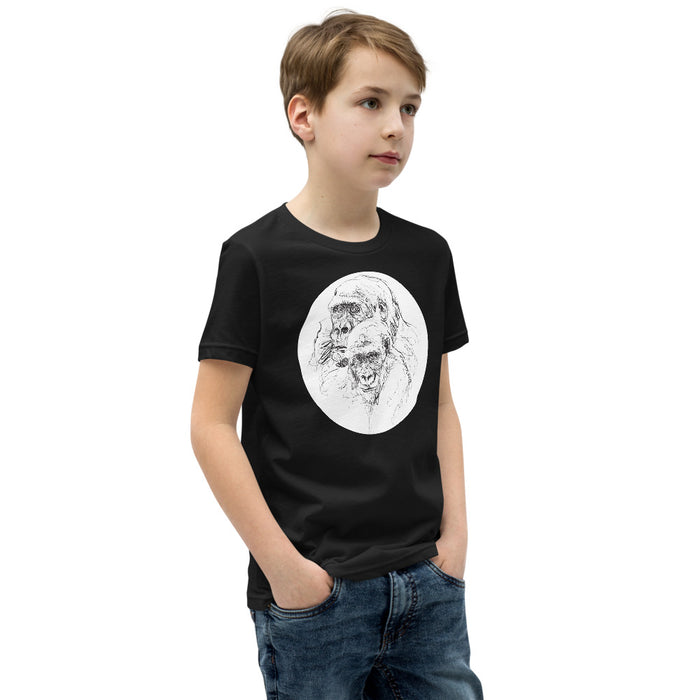 Unisex Gorilla Silver Star T-Shirt - Youth
