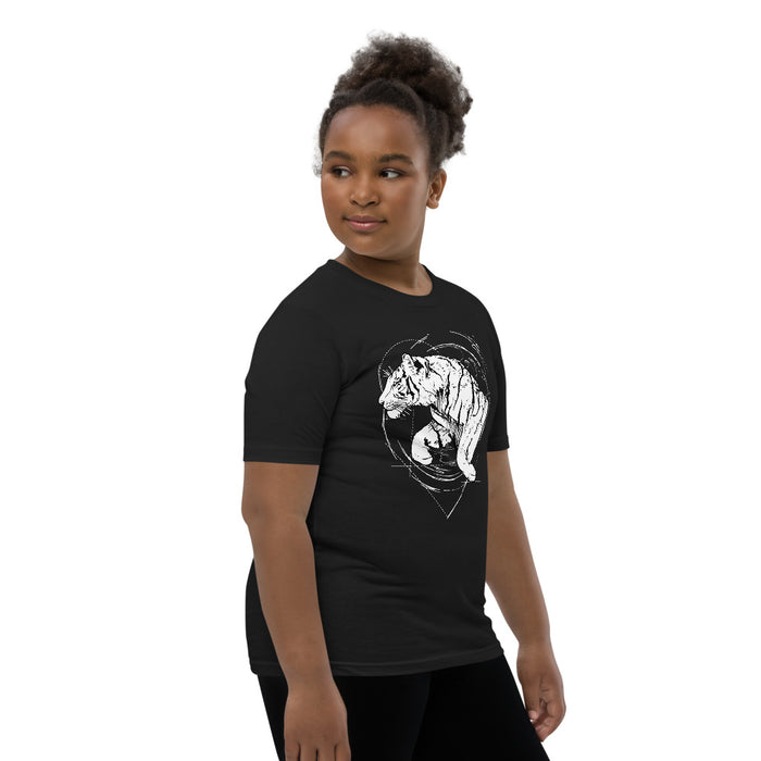 Unisex Tiger Silver Star T-Shirt - Youth