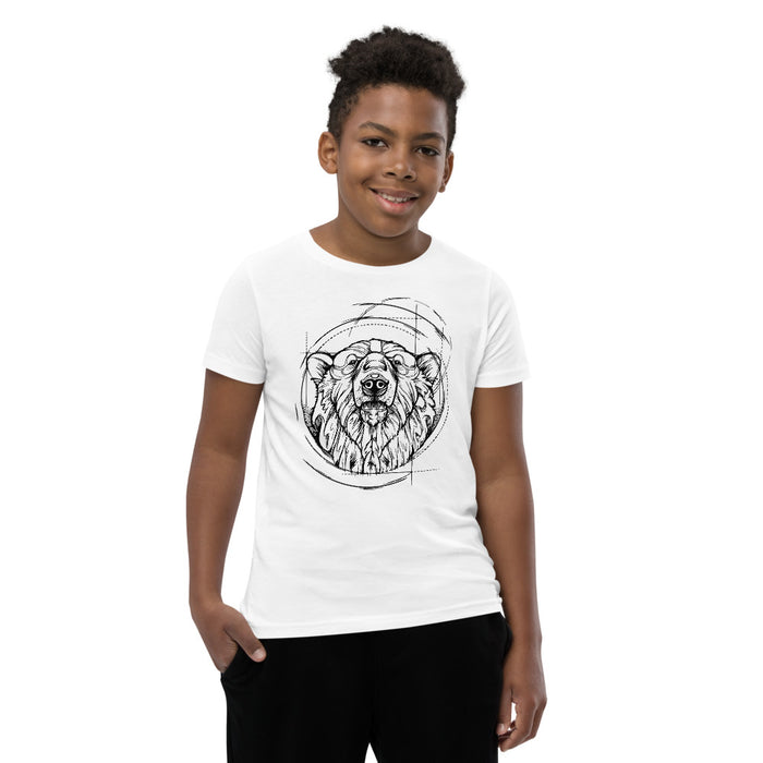 Unisex Polar Bear Silver Star T-Shirt - Youth