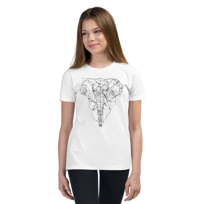 Unisex Elephant Silver Star T-Shirt - Youth