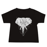 Unisex Elephant Silver Star T-Shirt - Baby