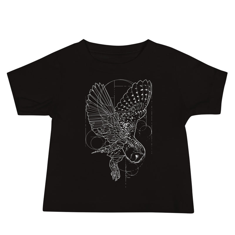 Unisex Owl Silver Star T-Shirt - Baby