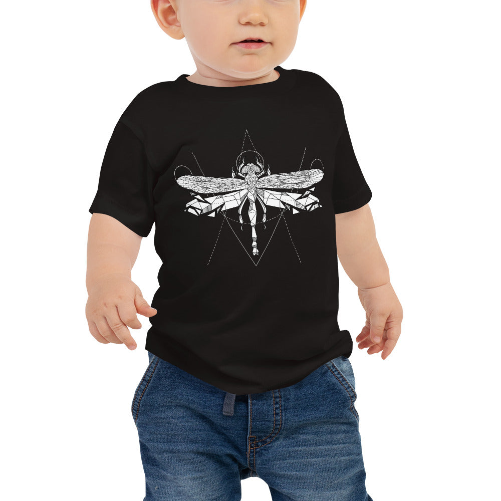 Unisex Dragonfly Silver Star T-Shirt - Baby
