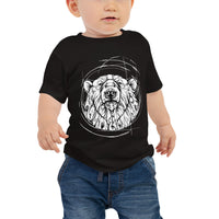 Unisex Polar Bear Silver Star T-Shirt - Baby