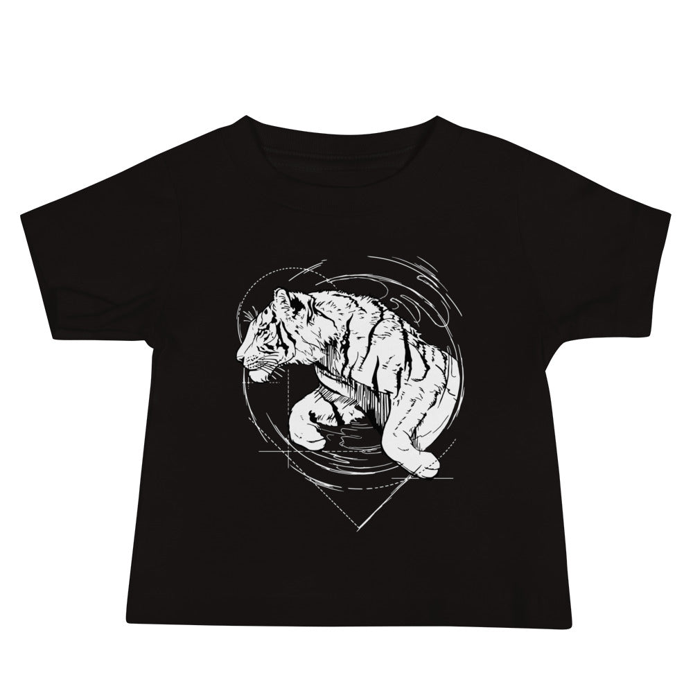 Unisex Tiger Silver Star T-Shirt - Baby