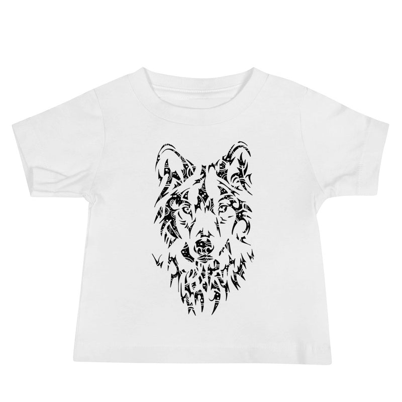 Unisex Wolf Silver Star T-Shirt - Baby