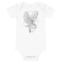 Unisex Owl Silver Star Onesie - Baby
