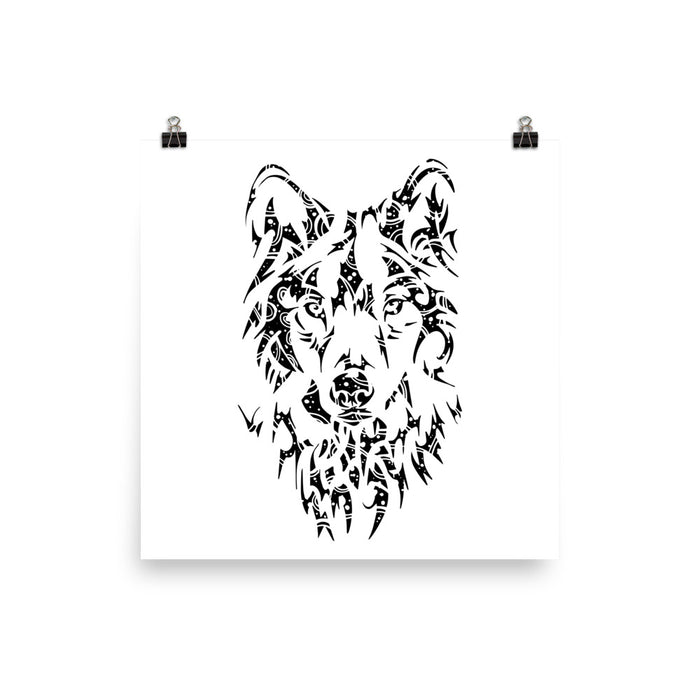 Wolf Bronze Star Poster